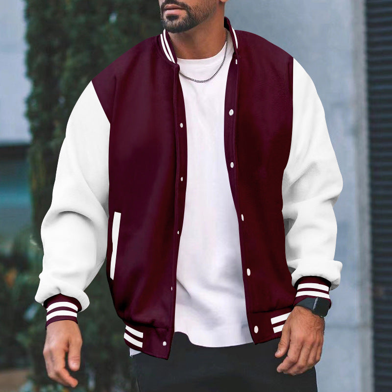 Herren Sportliche Collegejacke R&B