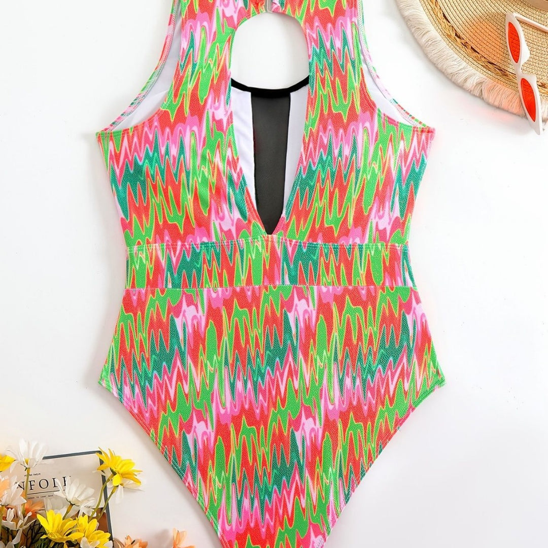 Damen Schwimmanzug mit modischem Cut-Out R&B