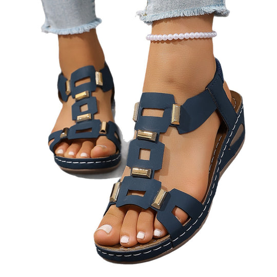 Damen Komfortable und stilvolle Sandalen mit verstellbaren Riemen und modischen Details R&B