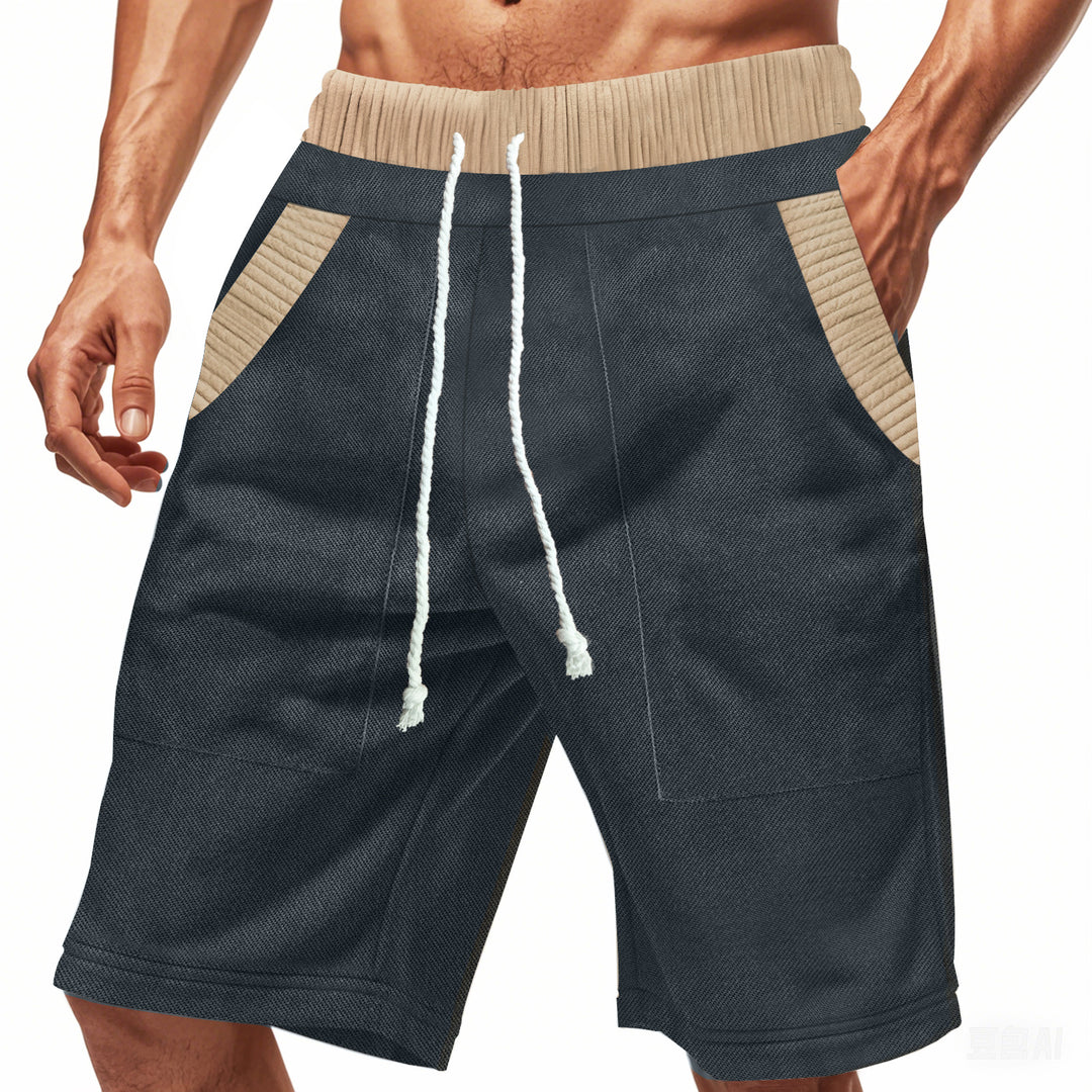 Herren Freizeit-Shorts mit elastischem Bund und praktischen Seitentaschen R&B