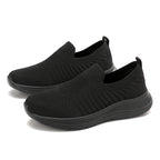 Damen Leichte Slip-On Sneakers mit atmungsaktivem Obermaterial und dämpfender Sohle