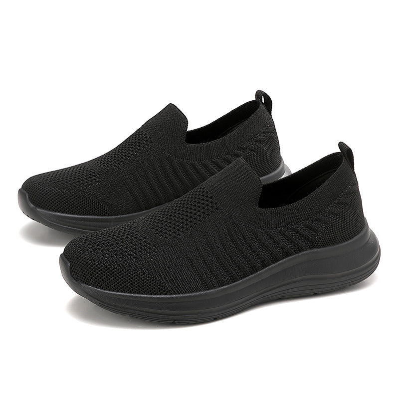 Damen Leichte Slip-On Sneakers mit atmungsaktivem Obermaterial und dämpfender Sohle