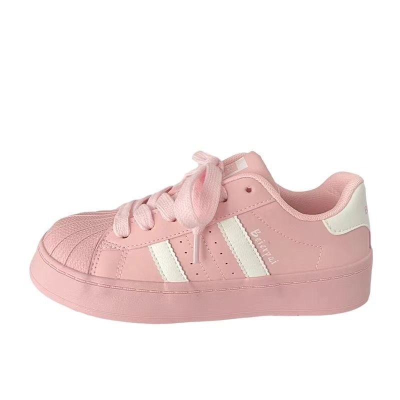 Damen Sportliche Sneakers mit dickem Sohlenprofil und atmungsaktiver Obermaterialstruktur R&B