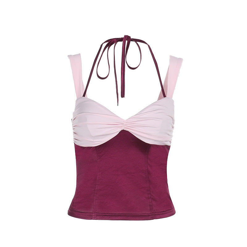 Damen Crop-Top mit schulterfreiem Design und raffinierten Rüschendetails R&B