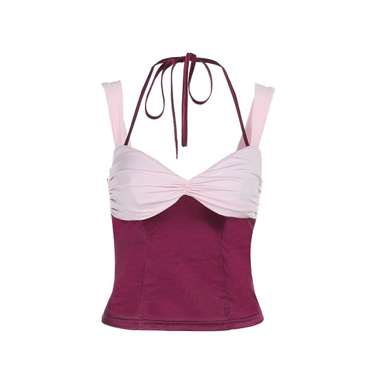 Damen Crop-Top mit schulterfreiem Design und raffinierten Rüschendetails R&B