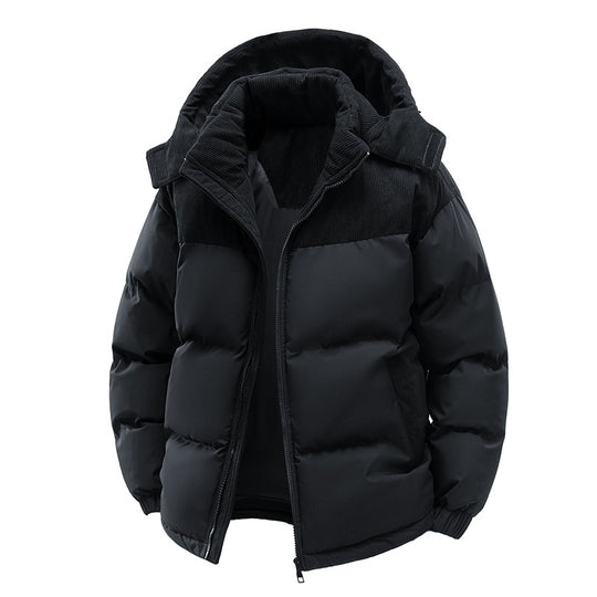 Damen isolierte Pufferjacke mit kuscheligem Innenfutter und verstellbarem Kapuzensystem – R&B