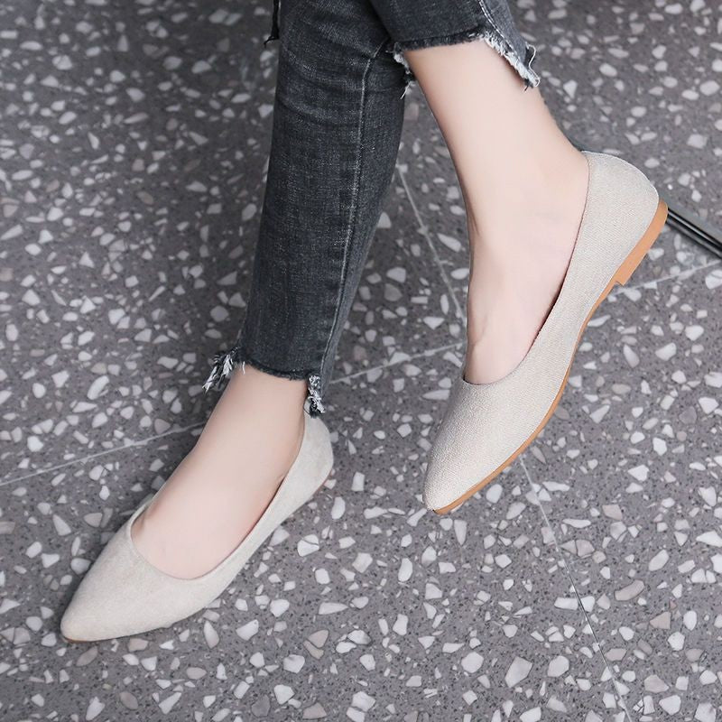 Damen Elegante Ballerinas mit spitzem Design und weicher Polsterung