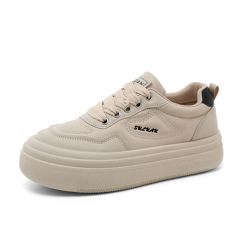 Damen modische Plateau-Sneaker mit atmungsaktiver Oberflächenstruktur und dämpfender Sohle R&B