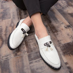 Damen Elegante Mokassins mit modischen Quasten und hochwertiger Sohle R&B