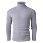 Herren eleganter Rollkragenpullover aus strukturiertem Strickmaterial R&B