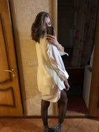 Damen Strickkleid mit modischem feinen Rippstrick und lässigem Schnitt R&B