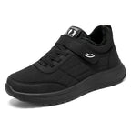Damen nan gefütterter Komfort-Walking-Sneaker mit niedrigem Schaft, Klettverschluss und stoßabsorbierender EVA-Dämpfung R&B