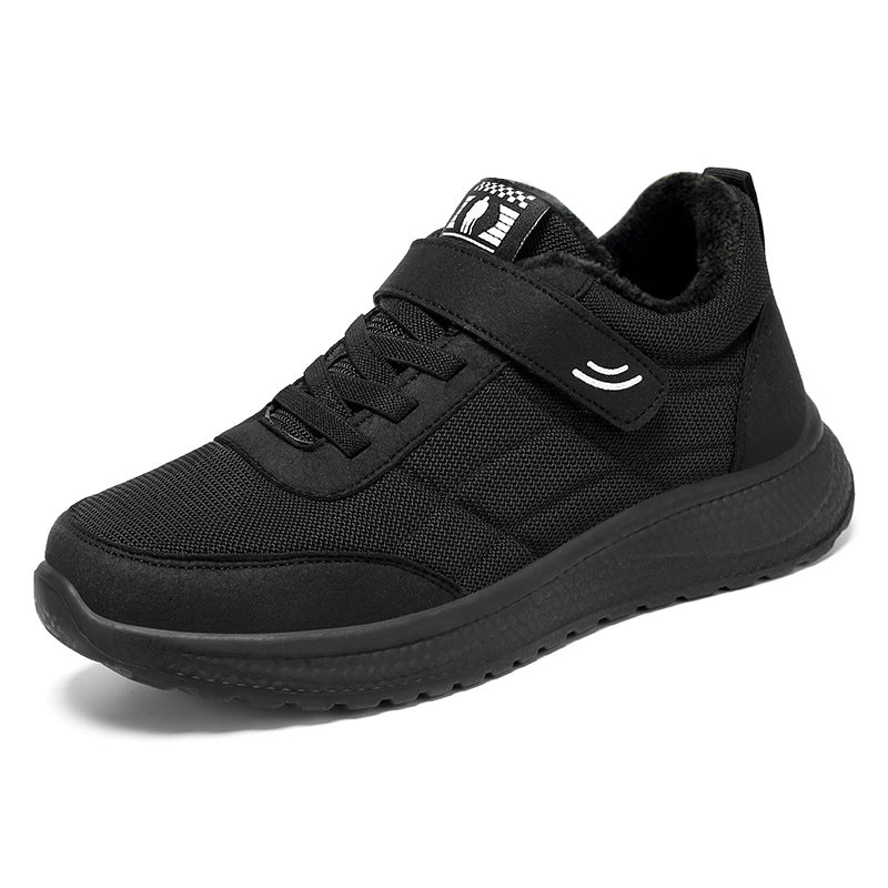Damen nan gefütterter Komfort-Walking-Sneaker mit niedrigem Schaft, Klettverschluss und stoßabsorbierender EVA-Dämpfung R&B
