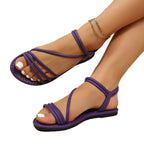Damen flexible Riemensandalen mit modischem Schnitt und elegantem Riemendesign R&B