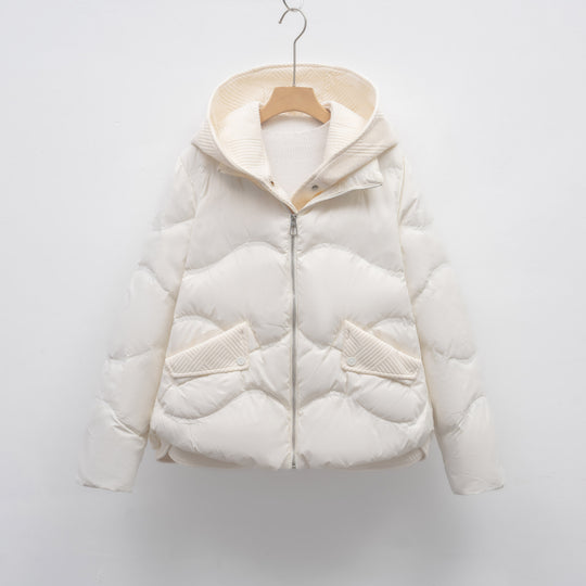 Damen Daunenjacke mit verstellbarem Kragen R&B