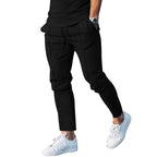 Herren Sportliche Freizeithose mit seitlichen Taschen und elastischem Bund R&B