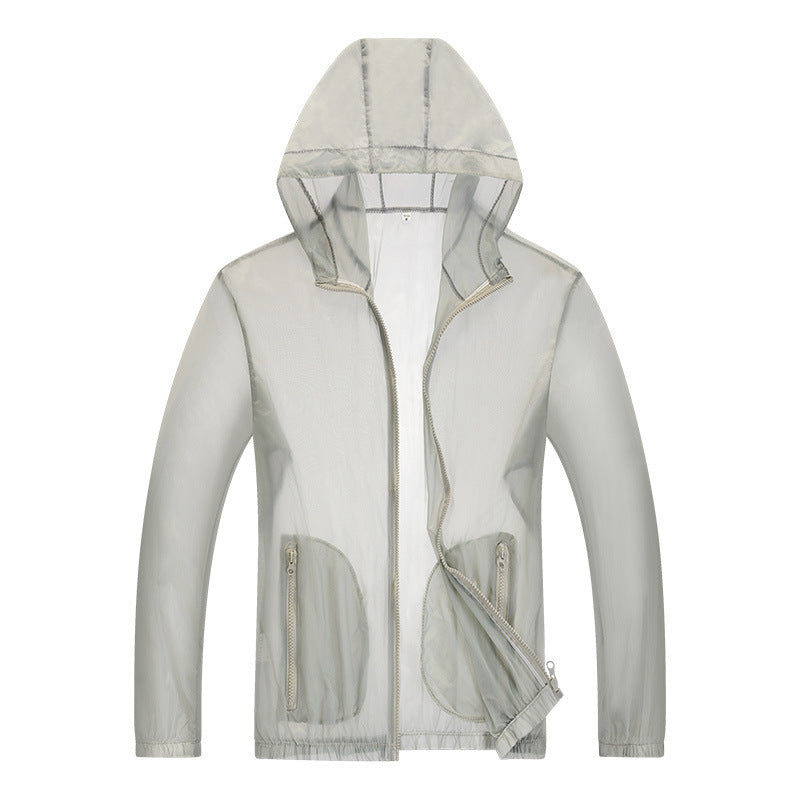 Herren ultraleichte Regenjacke mit verstellbarem Kapuzenbereich und reflektierenden Elementen R&B