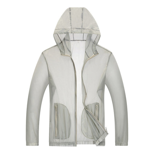 Herren ultraleichte Regenjacke mit verstellbarem Kapuzenbereich und reflektierenden Elementen R&B