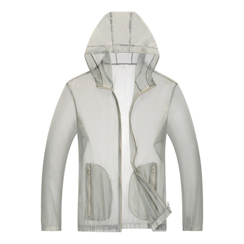 Herren ultraleichte Regenjacke mit verstellbarem Kapuzenbereich und reflektierenden Elementen R&B