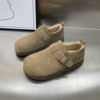 Damen Komfortable Clogs aus weichem Wildleder mit kuscheligem Innenfutter R&B