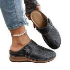 Damen bequeme Clogs mit atmungsaktivem Lochmuster und dekorativer Blumendetails R&B