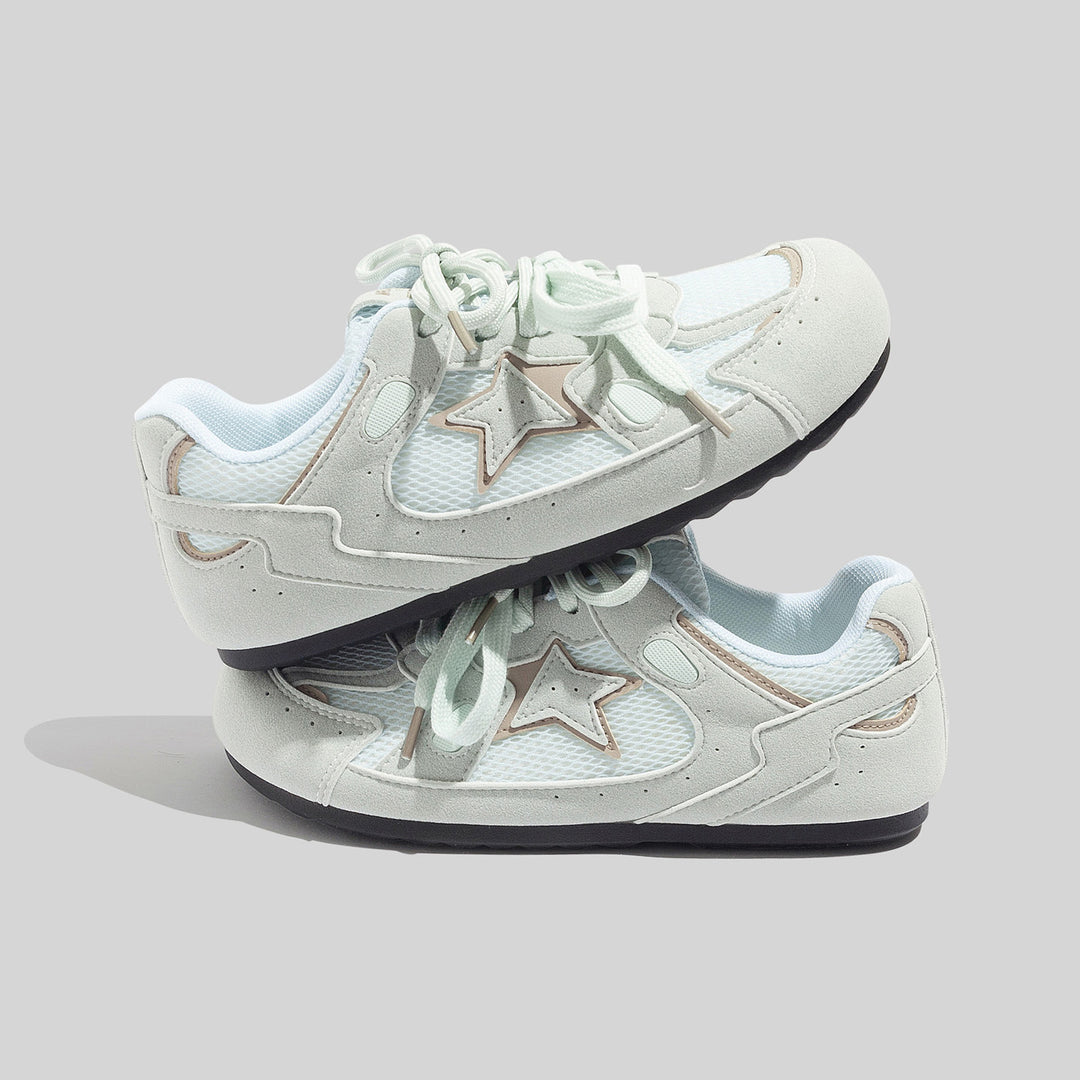 Damen Sportliche Sneakers mit atmungsaktivem Mesh-Obermaterial und flexibler Sohle R&B