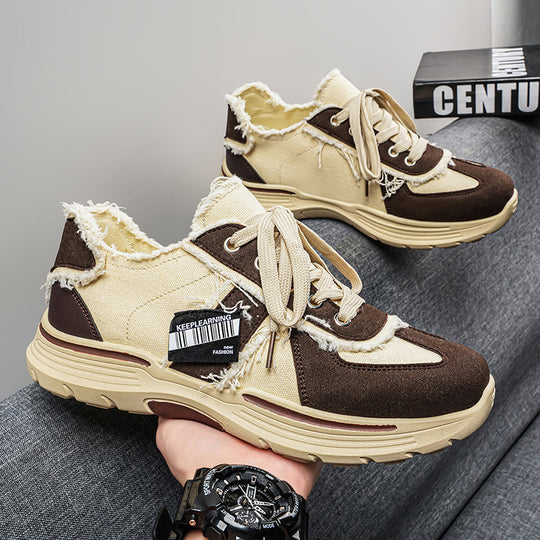 Damen Modische Freizeit-Sneaker mit einzigartiger Oberflächenstruktur R&B