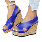 Damen Wedge-Sandalen mit R&Brnem Kork-Design und komfortablem Riemensystem R&B