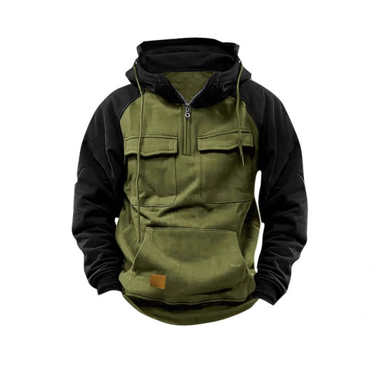 Herren Funktioneller Hoodie mit praktischen Taschen und innovativem Design R&B