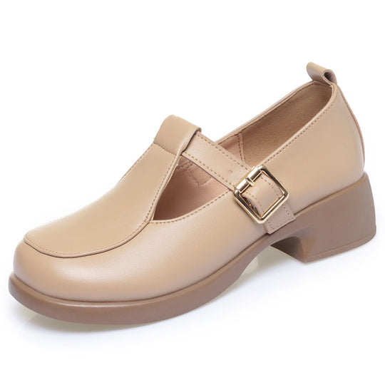 Damen Mary Jane Schuhe mit verstellbarem Riemen und bequemen Blockabsatz R&B