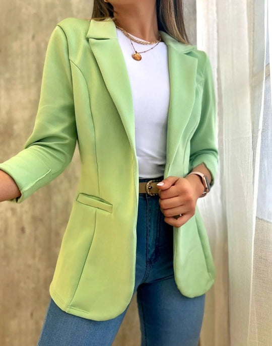 Damen Modischer Blazer mit lässigen Taschen R&B