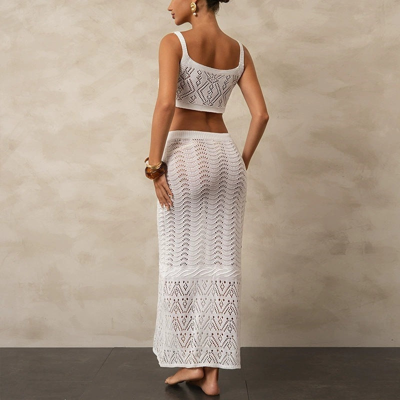 Damen Stricktop und Rock Set R&B