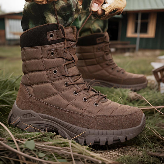 Herren Wintertactical Stiefel mit isolierender Fütterung und rutschfester Sohle R&B