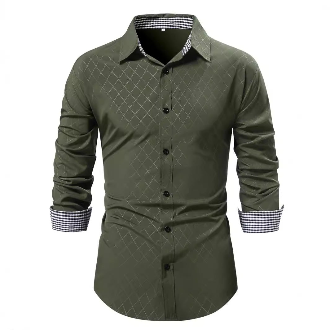 Herren Langarmhemd R&B