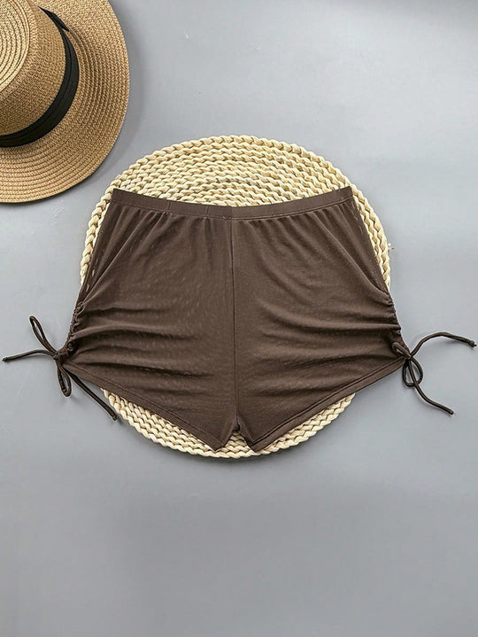 Damen Bade-Shorts mit verstellbaren Seitenbändern R&B