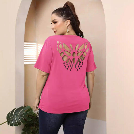 Damen modisches Basic T-Shirt R&B