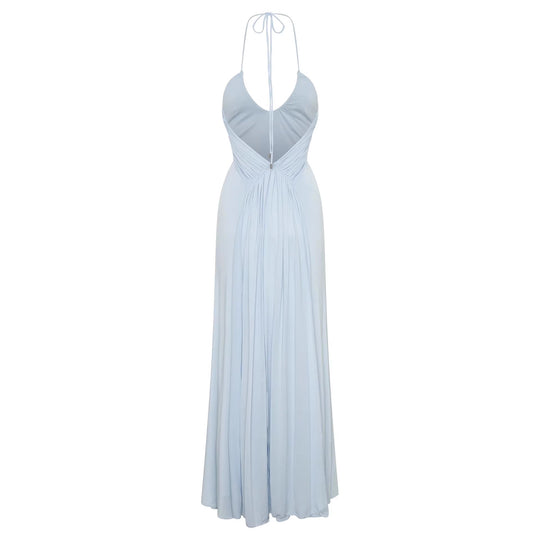 Damen Maxikleid mit raffinierter Drapierung R&B