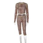 Damen Tierdruck Sport-Set R&B