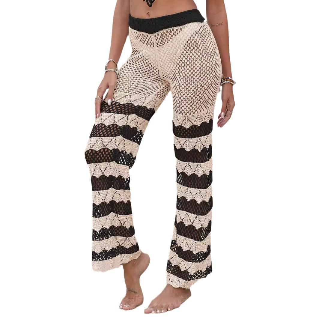 Damen gehäkelte Strandhose R&B