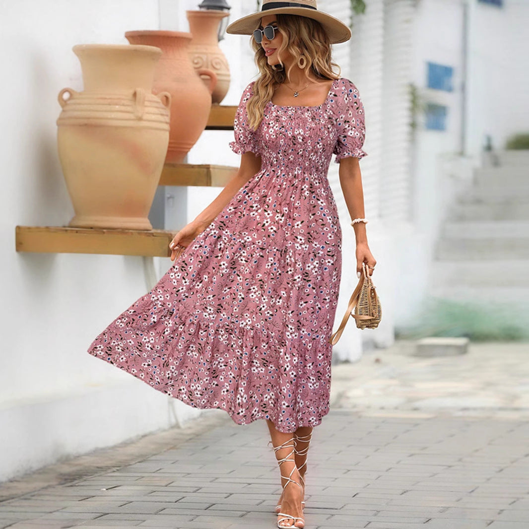 Damen Maxikleid mit Blumenmuster R&B