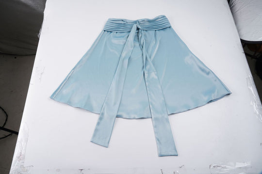 Damen eleganter Midirock mit gesmoktem Bund und losem Schnitt R&B