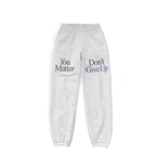 Damen Jogginghose mit motivierendem Schriftzug und elastischem Bund R&B