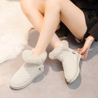 Damen kuschelige Winterstiefel mit modischem Obermaterial und elegantem Kunstfell R&B