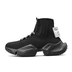 Damen High-Top Sneakers mit elastischem Strick und stylishem Design R&B