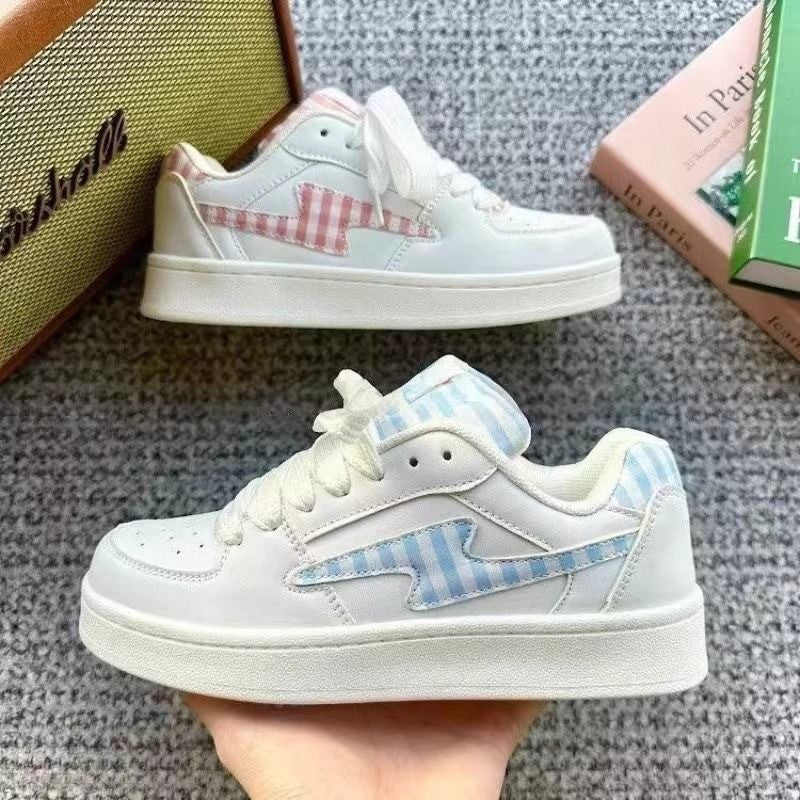 Damen Sportliche Sneaker mit kariertem Design und bequemer Dämpfung R&B