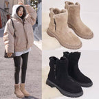 Damen modische Winterboots mit weichem Innenfutter und robustem Profil R&B