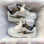 Damen Sneakers mit auffälligem Karomuster und dämpfender Sohle R&B