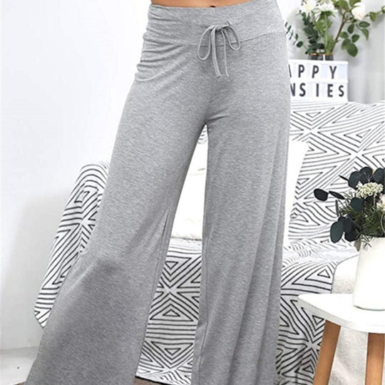 Damen Weite Freizeithose mit Kordelzug und lockerer Passform R&B