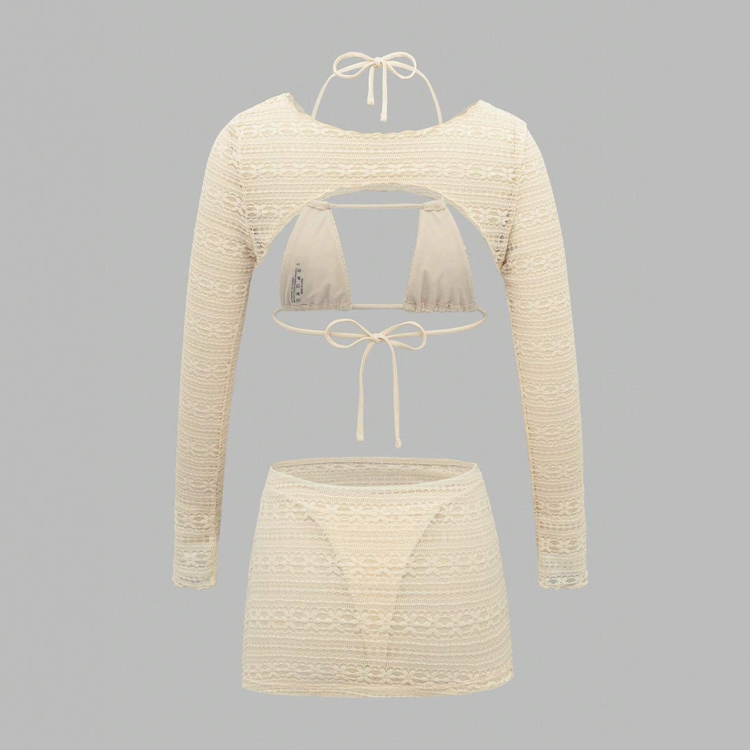 Damen Set aus Cropped Top und Mini-Rock R&B