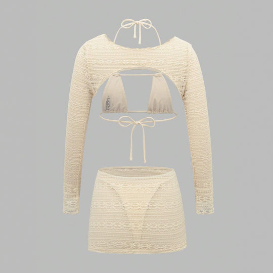 Damen Set aus Cropped Top und Mini-Rock R&B